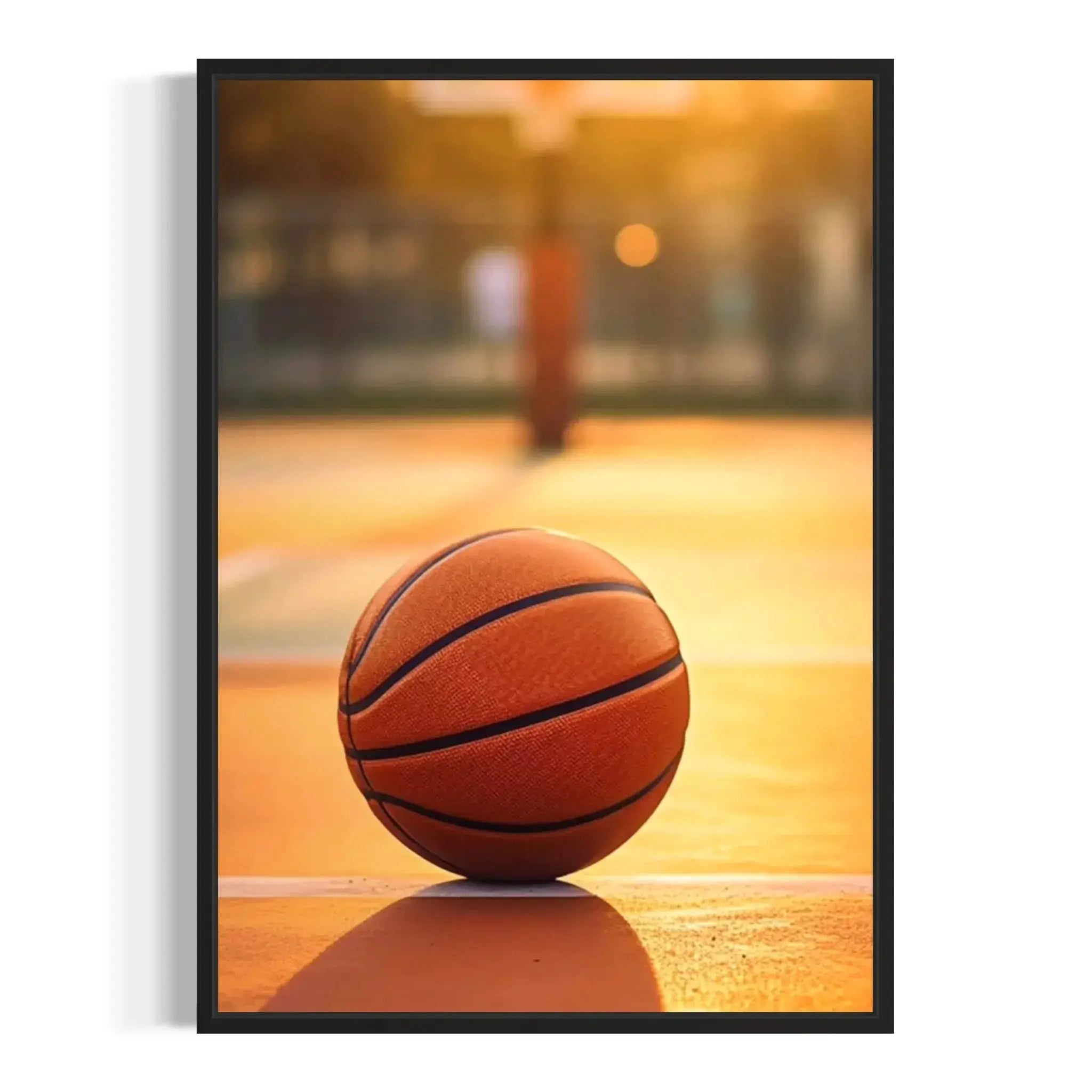Sports lifestyle image showing the motivational 12 x 16 (Copy) print mounted on a gray wall.