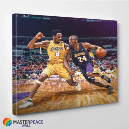 Kobe Bryant Canvas – Lakers No. 8 vs No. 24 Masterpeacewall