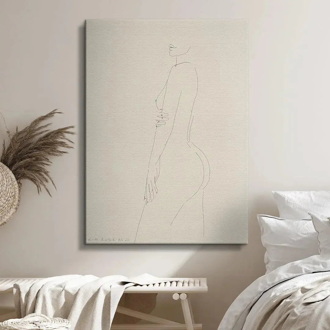 A macro view of the artist's signature area near the bottom edge of the Daisy No 25 - White print.