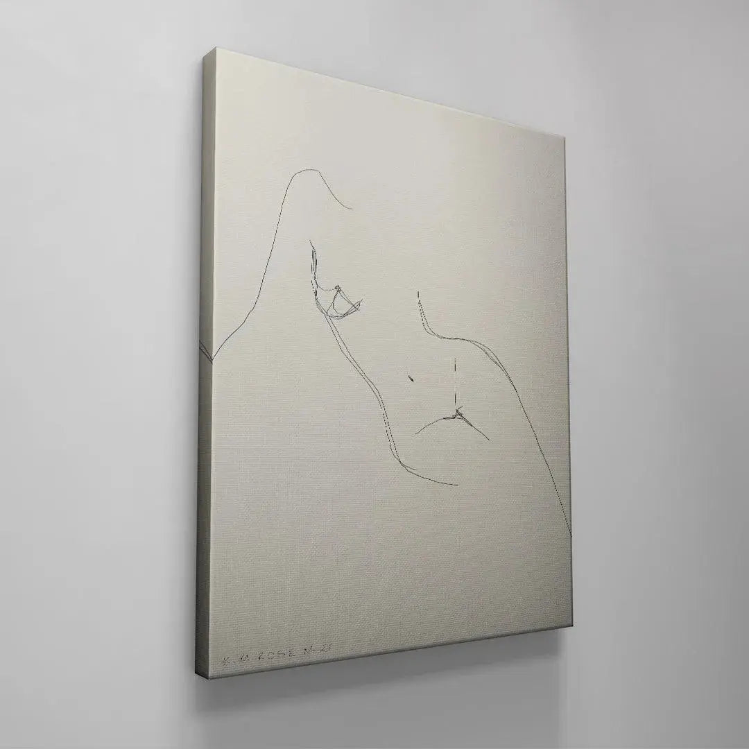 Giclée print quality reproduction of Daisy No 27 - White captured in bright studio light.