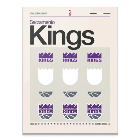 Detailed close-up of the crown elements repeated in the Deconstructed Logo - Kings graphic.