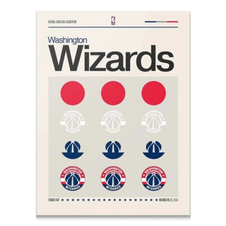 Full overhead view of the Deconstructed Logo - Wizards graphic poster print displaying the core components.