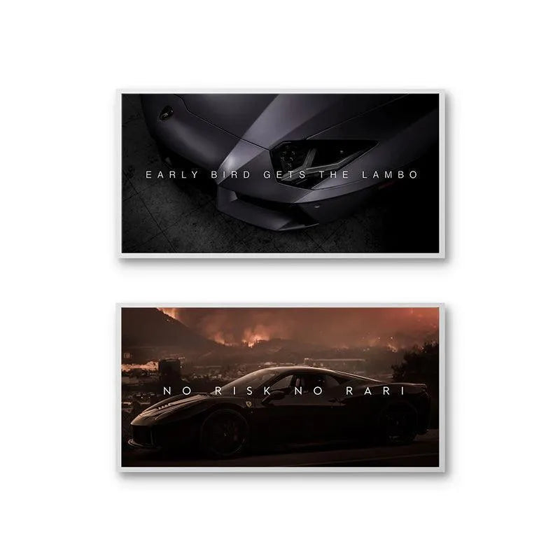 Lifestyle mockup showing the Frank Have Mercy Set hanging framed together in a sleek, modern office environment.
