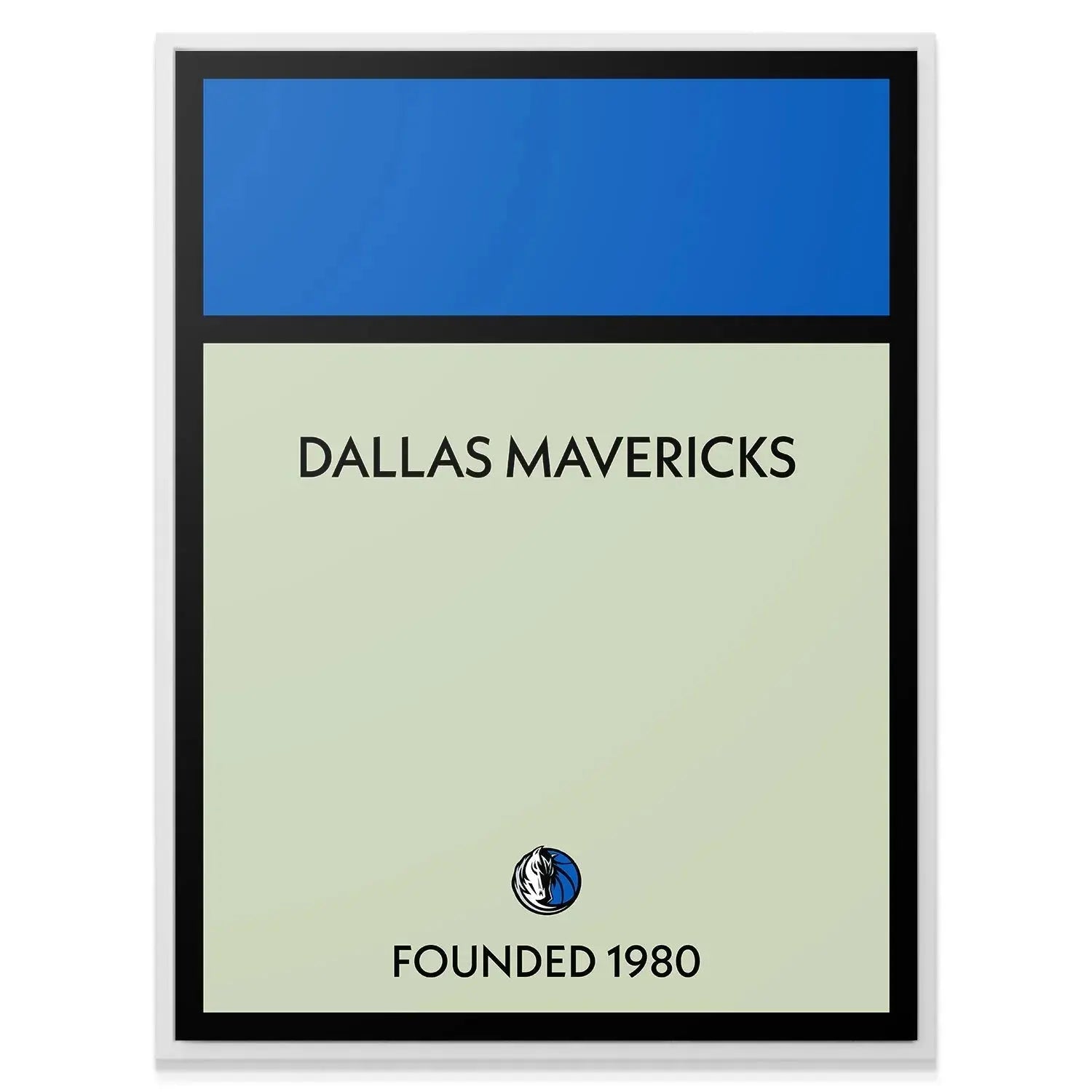 Textured view of the property card style sections of the official Game Board - Mavericks design.