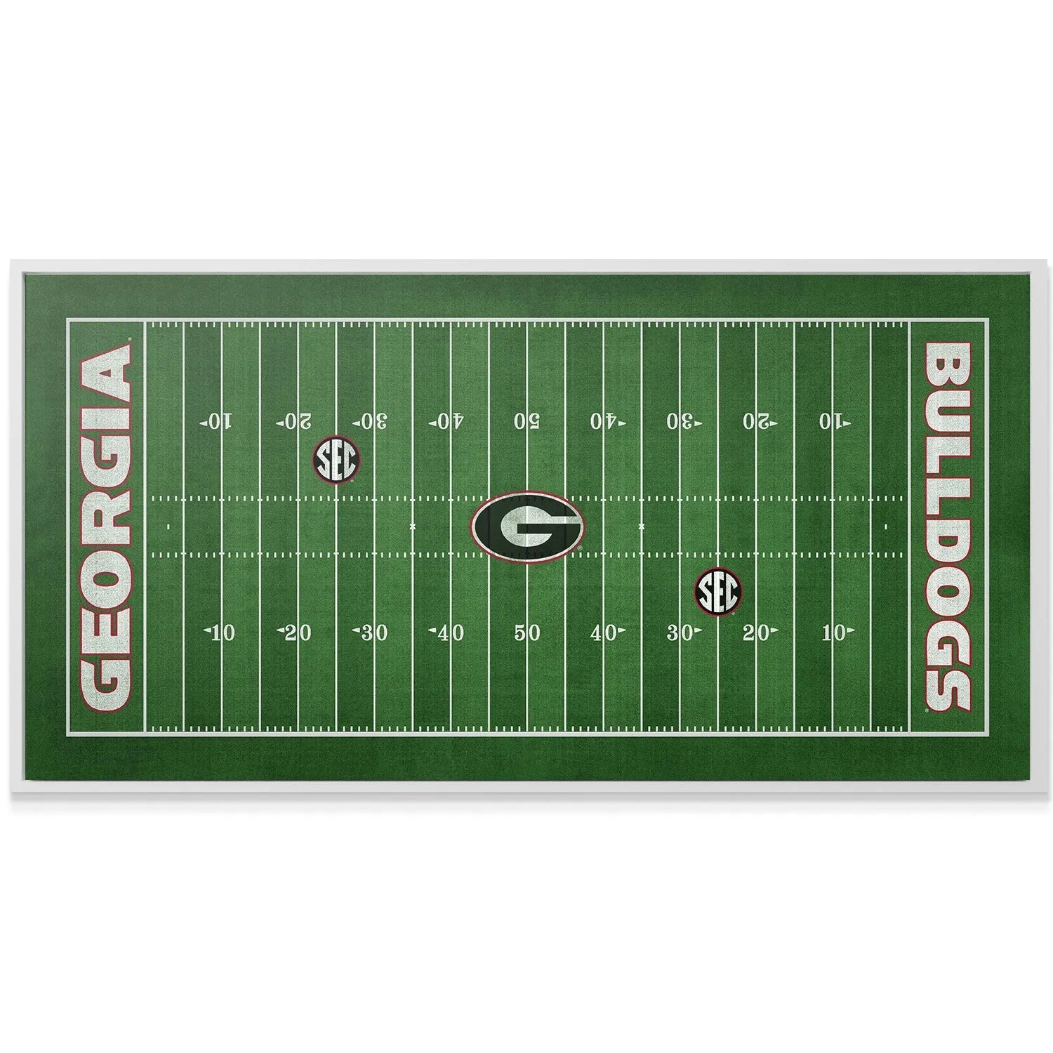 Corner detail of the Georgia - Full Field showing the bold "GEORGIA" endzone lettering.
