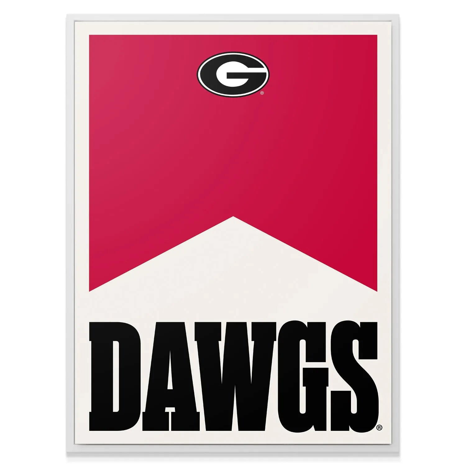 Texture view of the matte finish on the modern Georgia - Marlboro Minimalism graphic design.