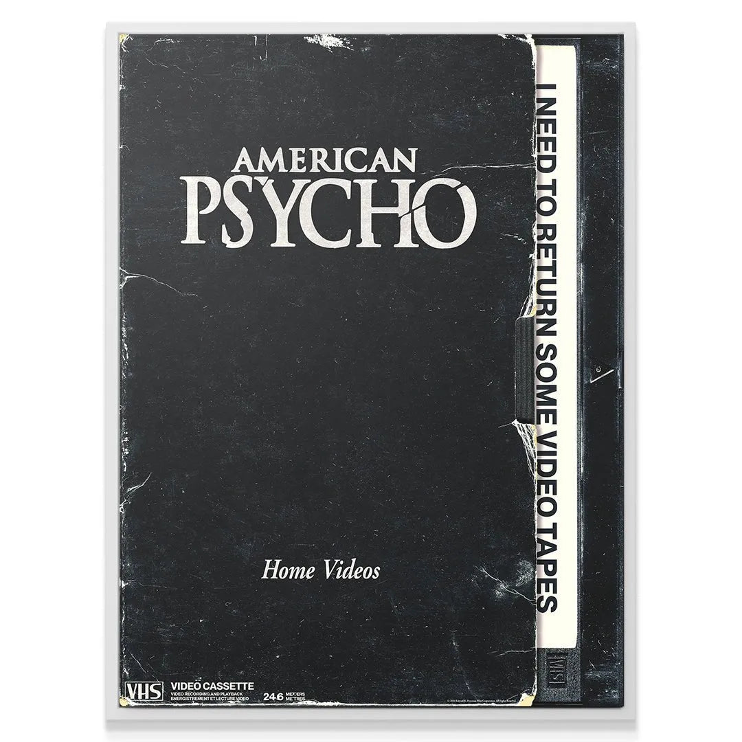 Textured detail shot showing scratches and fading on the classic Home Videos cover.