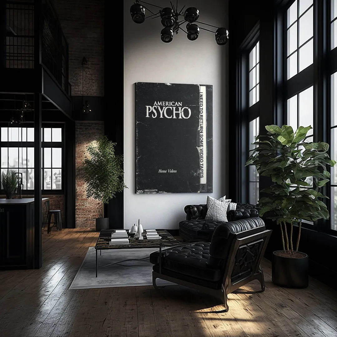 Diagonal angle perspective of the iconic VHS-style Home Videos packaging artwork.