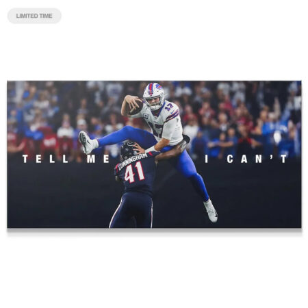 Full panoramic view of the spectacular Josh Allen - Tell Me I Can't 2 action shot capturing the hurdle.