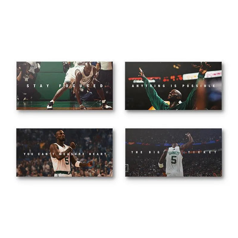Aerial angle showcasing the complete presentation of the Big Ticket legacy Kevin Garnett - Bundle.