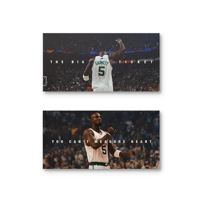 The bottom artwork showcasing Kevin Garnett's determined facial expression, defining Kevin Garnett - Set 2.