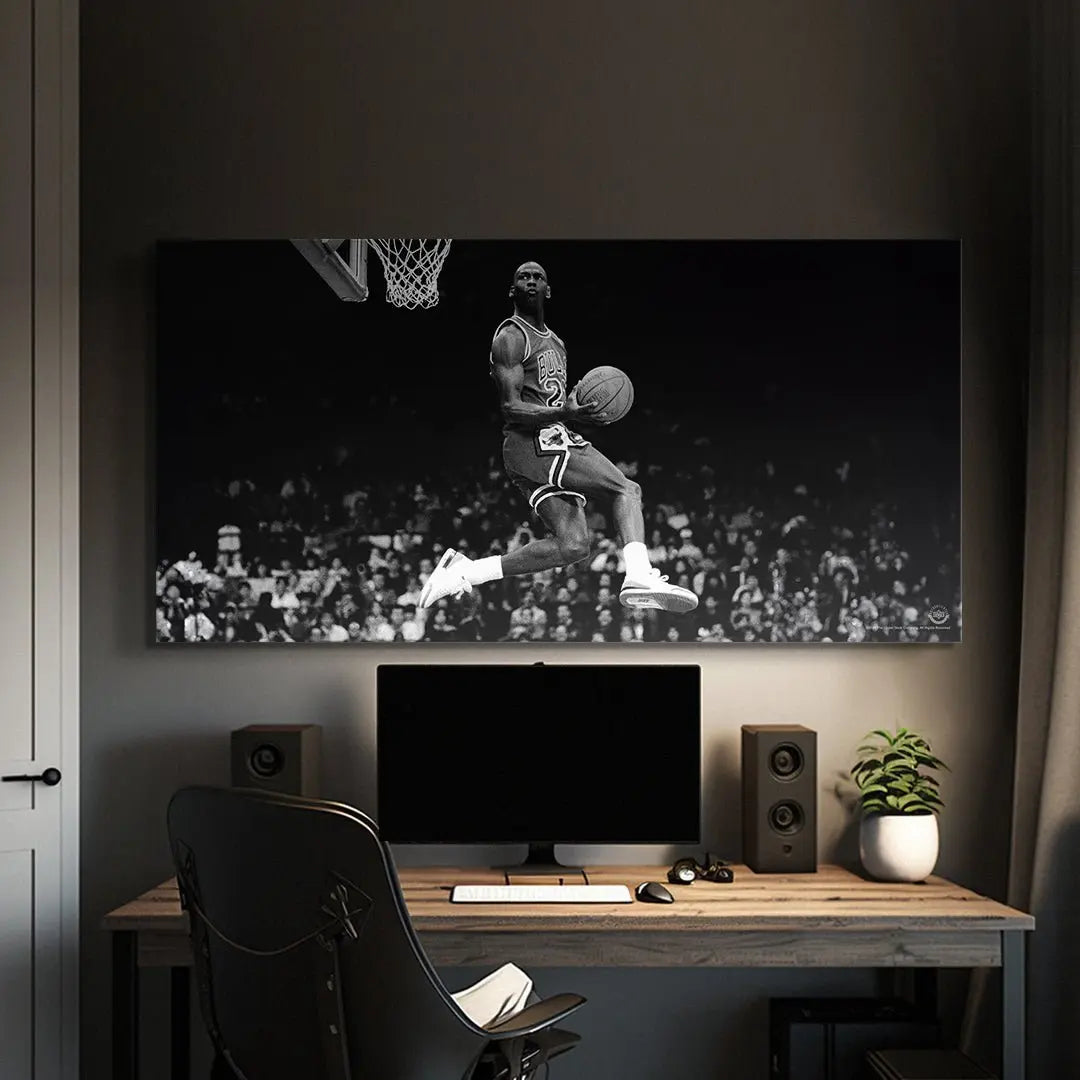 Michael Jordan - Tell Me I Can't (No Quote) - Premium NBA Basketball Canvas Wall Art by MasterPeaceWall