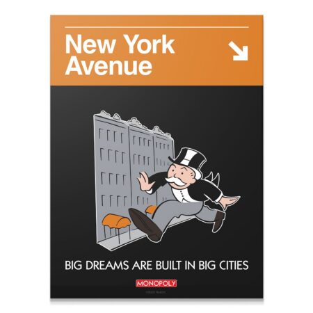 Monopoly - New York Ave Sign