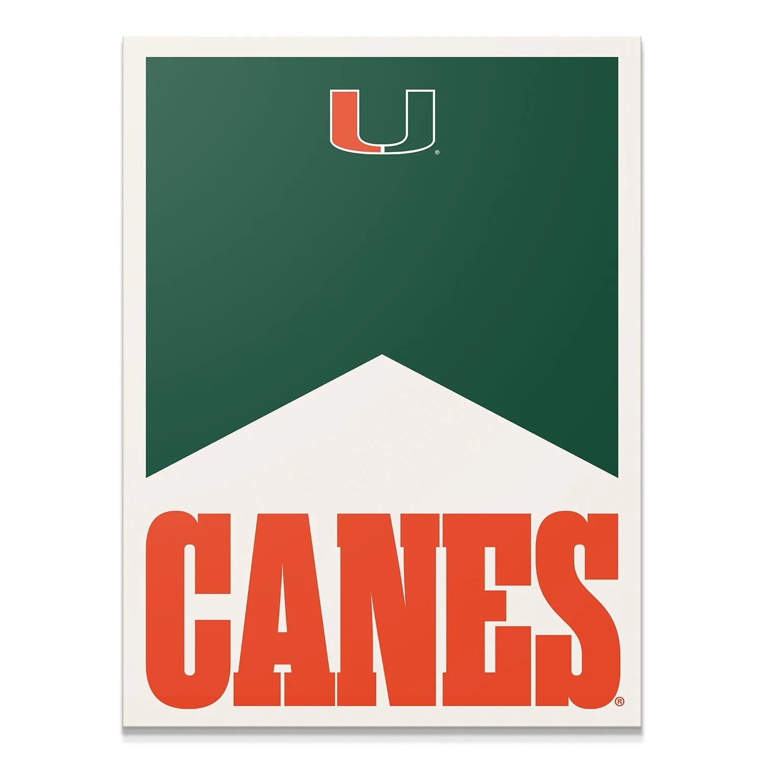 Full vertical view of the 'Miami - Marlboro Minimalism' college poster art in its intended dimensions.