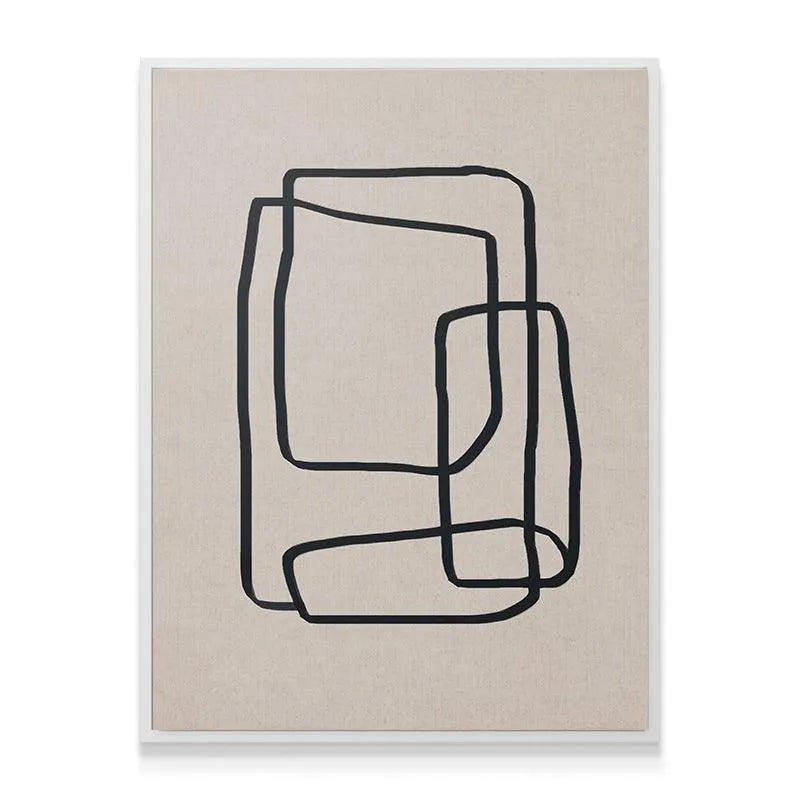Detailed corner perspective showing the precise printing edge of Mindful Black artwork.