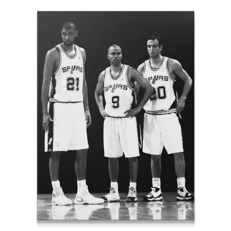 Spurs 3 - #1 - Premium NBA Basketball Canvas Wall Art by MasterPeaceWall