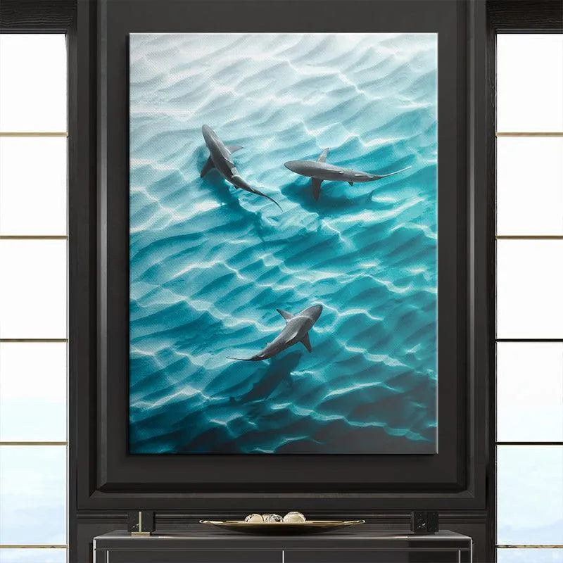Wide shot emphasizing the transition from bright shallow light to deep teal shadows, illustrating 'The Hard Way'.