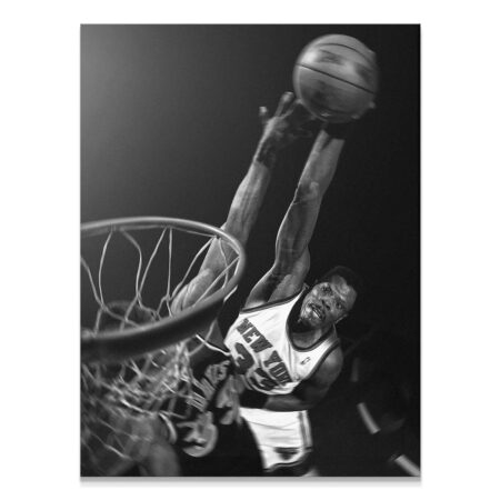 Patrick Ewing - Dunk #1 - Premium NBA Basketball Canvas Wall Art by MasterPeaceWall